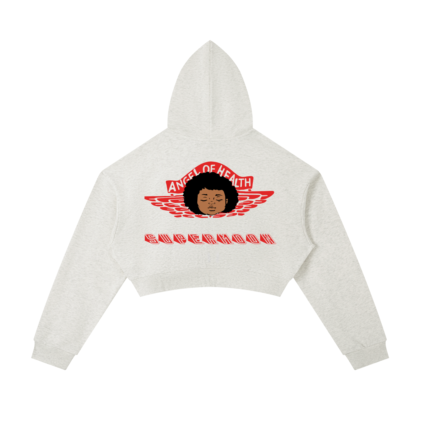 CROPPED ANGEL OF HEALTH  HOODIE