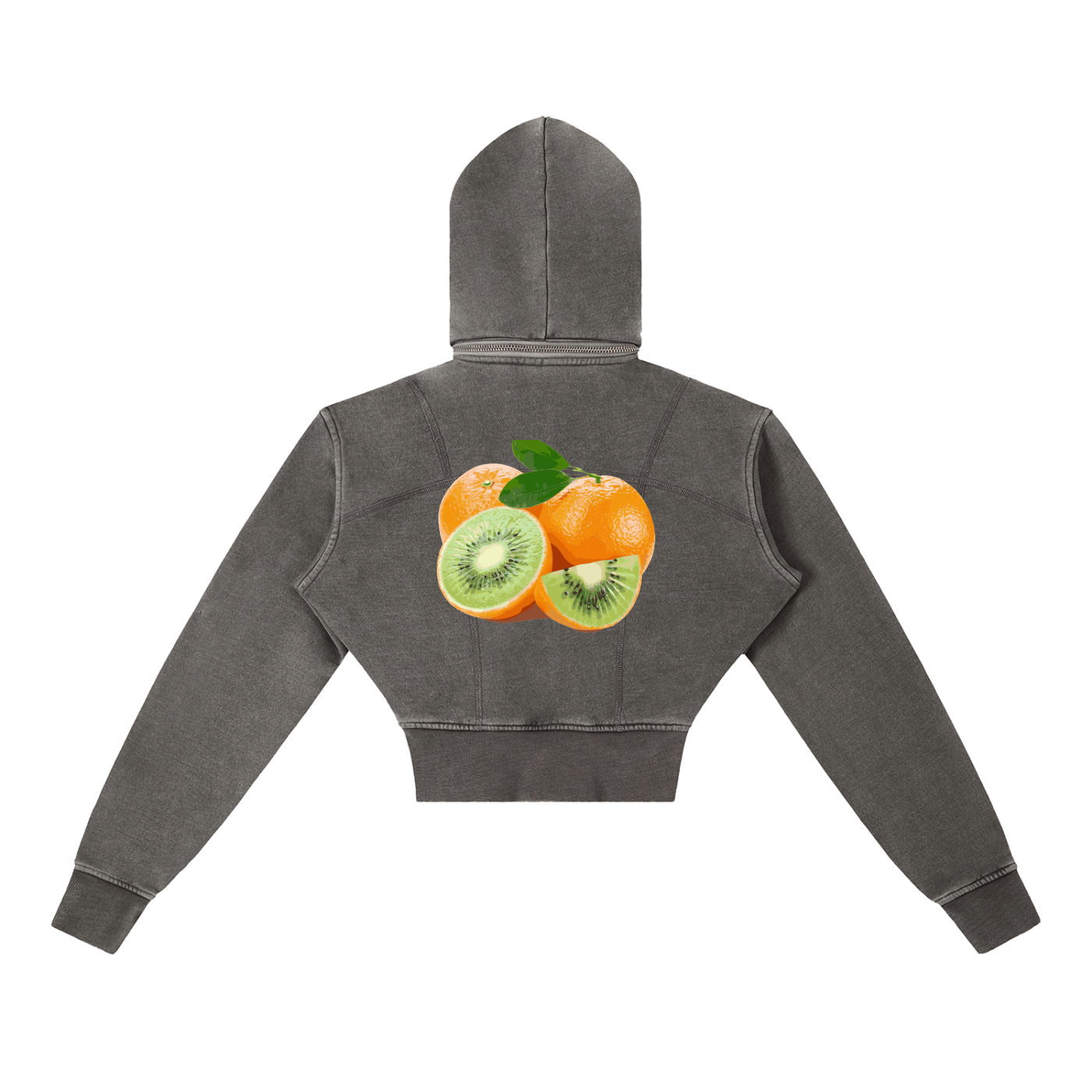 GMO ORANGES CROP HOODIE