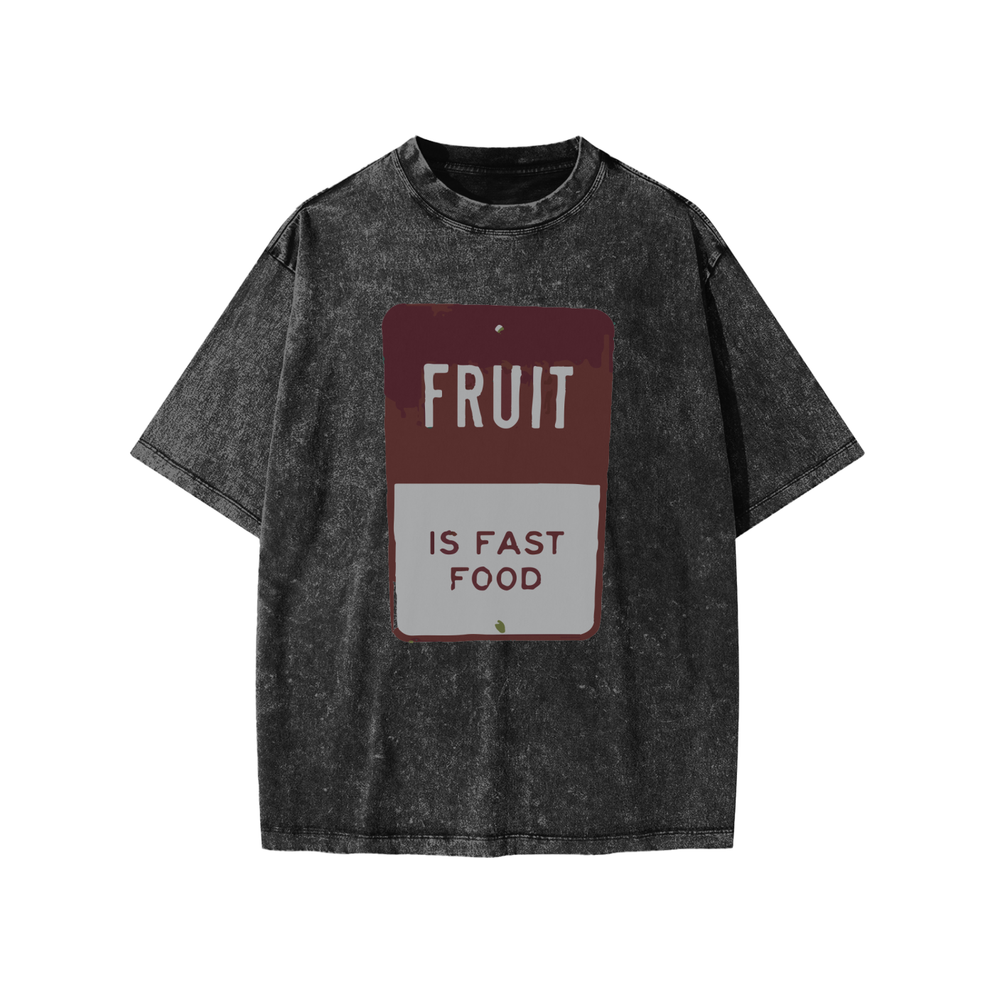 Fast fruit green burger Snow Washed Kids' T-shirt