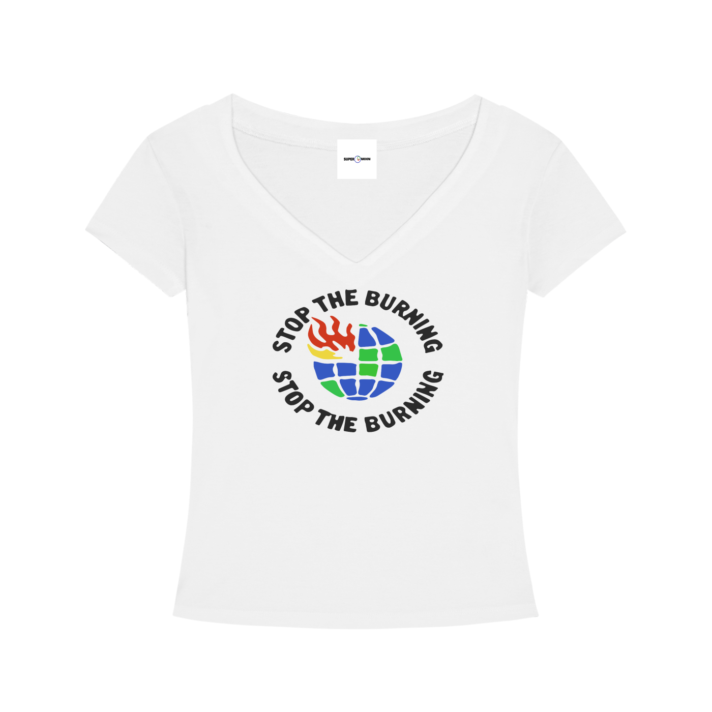 STOP THE BURNING V NECK