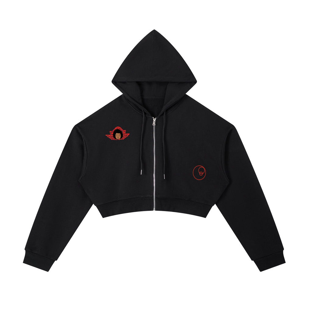 CROPPED ANGEL OF HEALTH  HOODIE