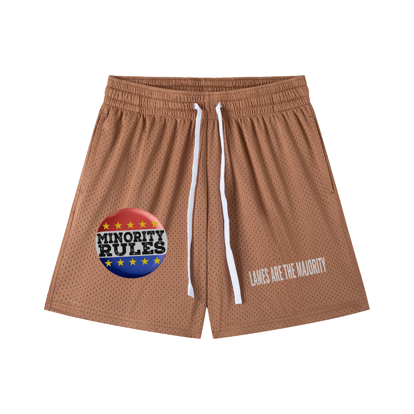 MINORITY RULES GYM SHORTS
