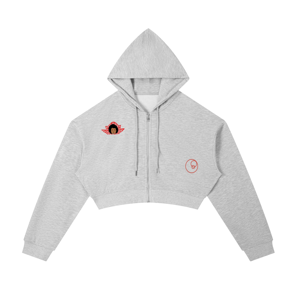 CROPPED ANGEL OF HEALTH  HOODIE