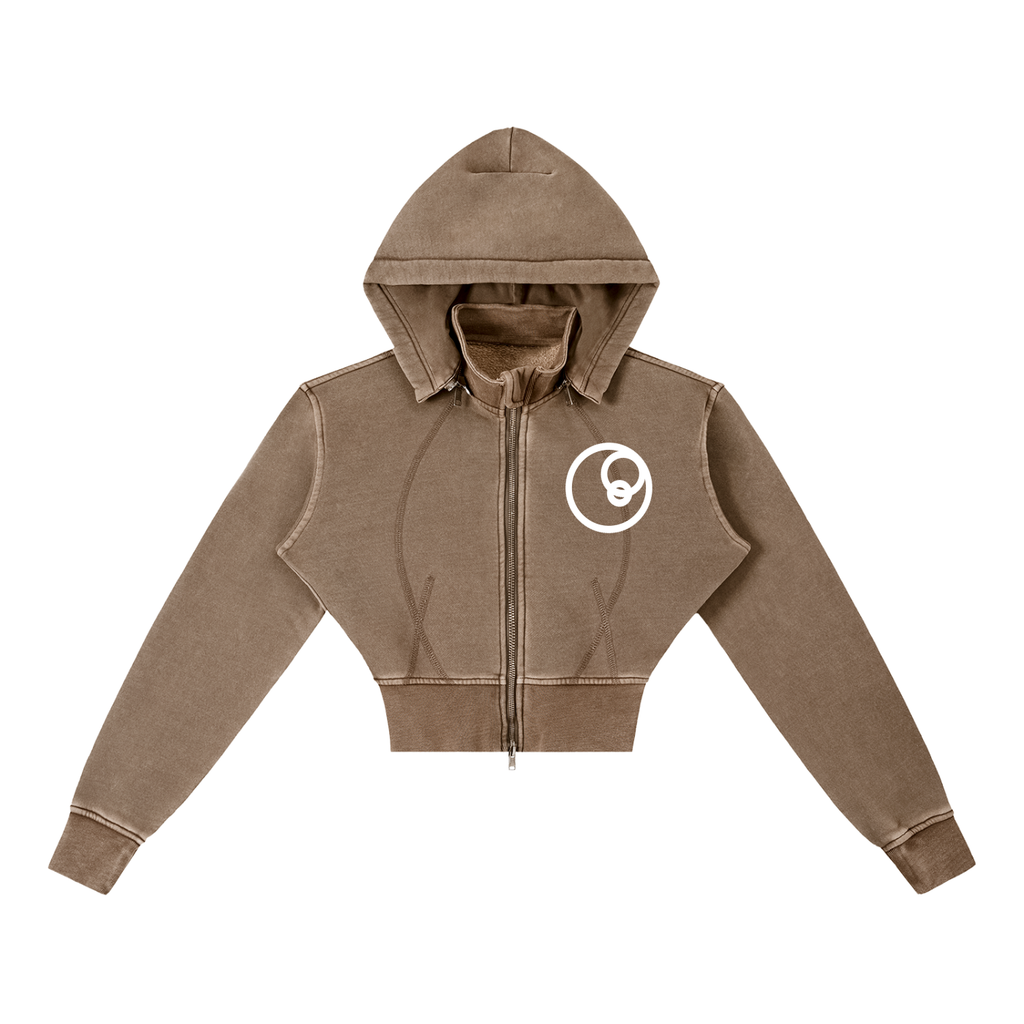WOMANS WORKOUT CROP HOODIE