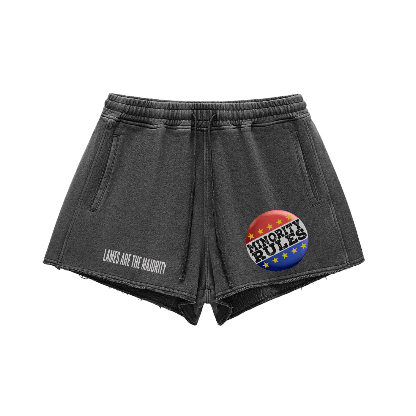 MINORITY RULES RAW EDGE SHORTS