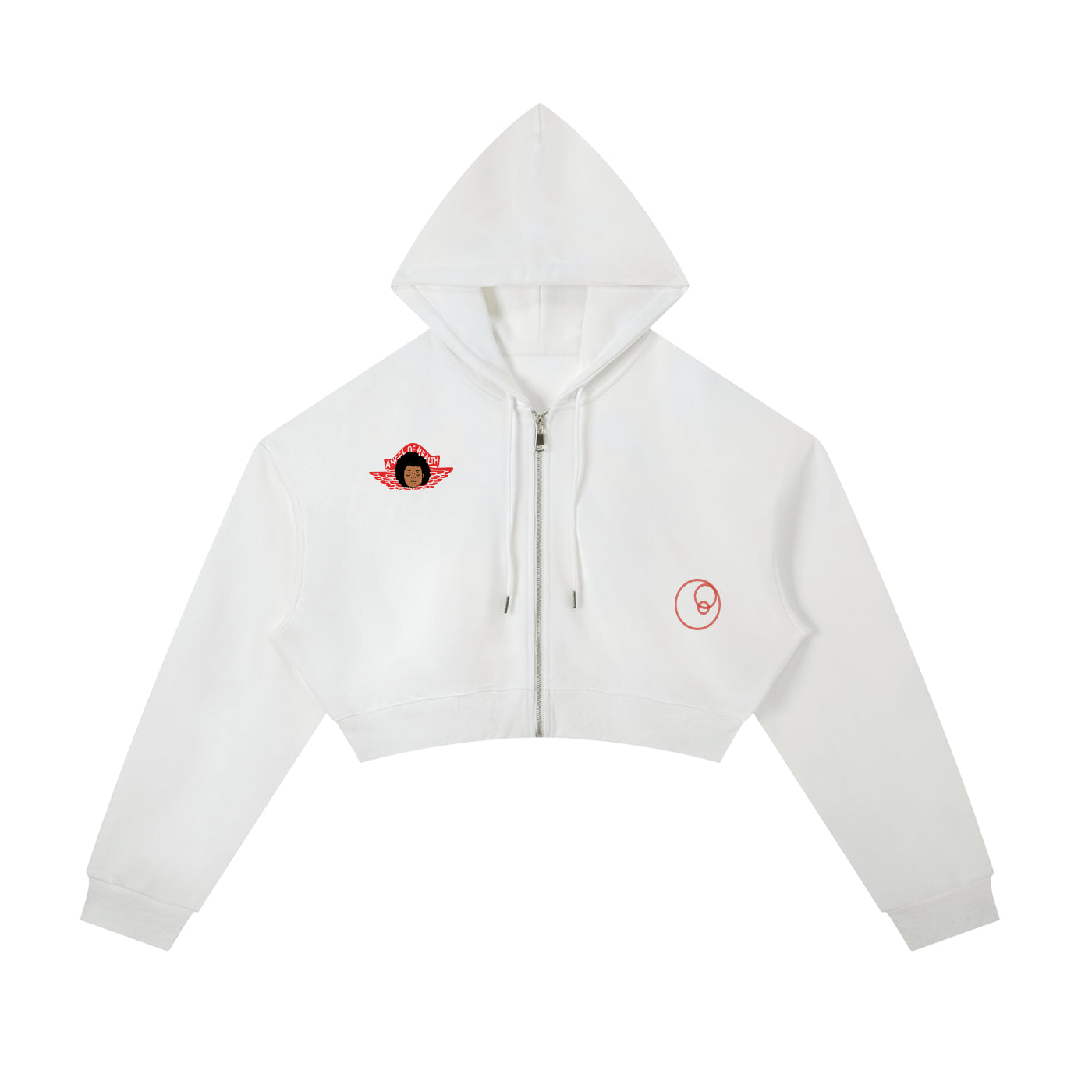 CROPPED ANGEL OF HEALTH  HOODIE