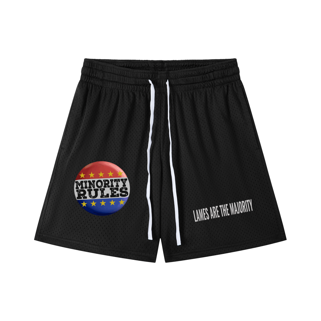 MINORITY RULES GYM SHORTS