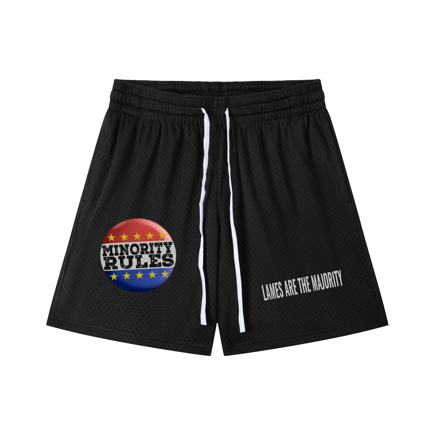 MINORITY RULES GYM SHORTS
