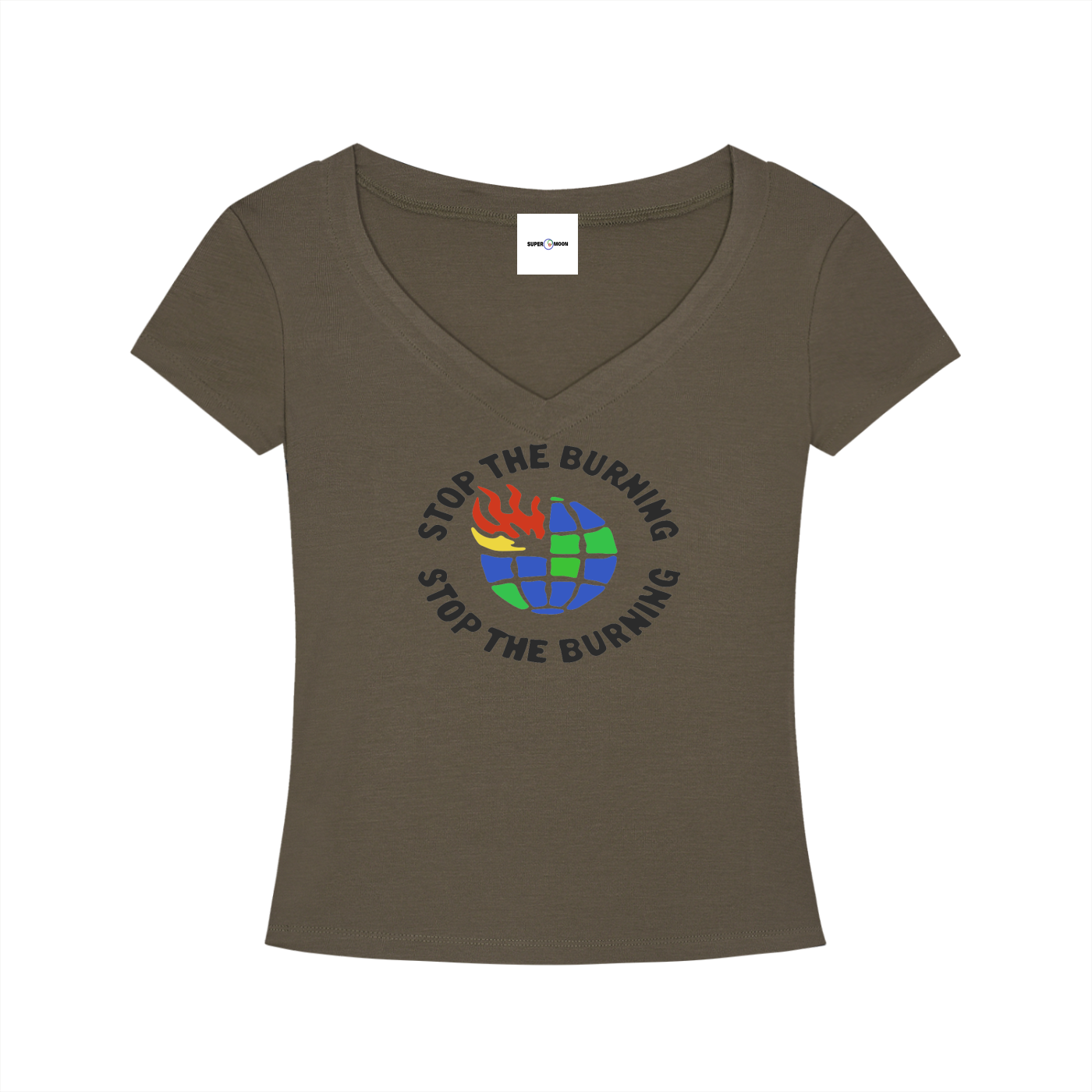 STOP THE BURNING V NECK