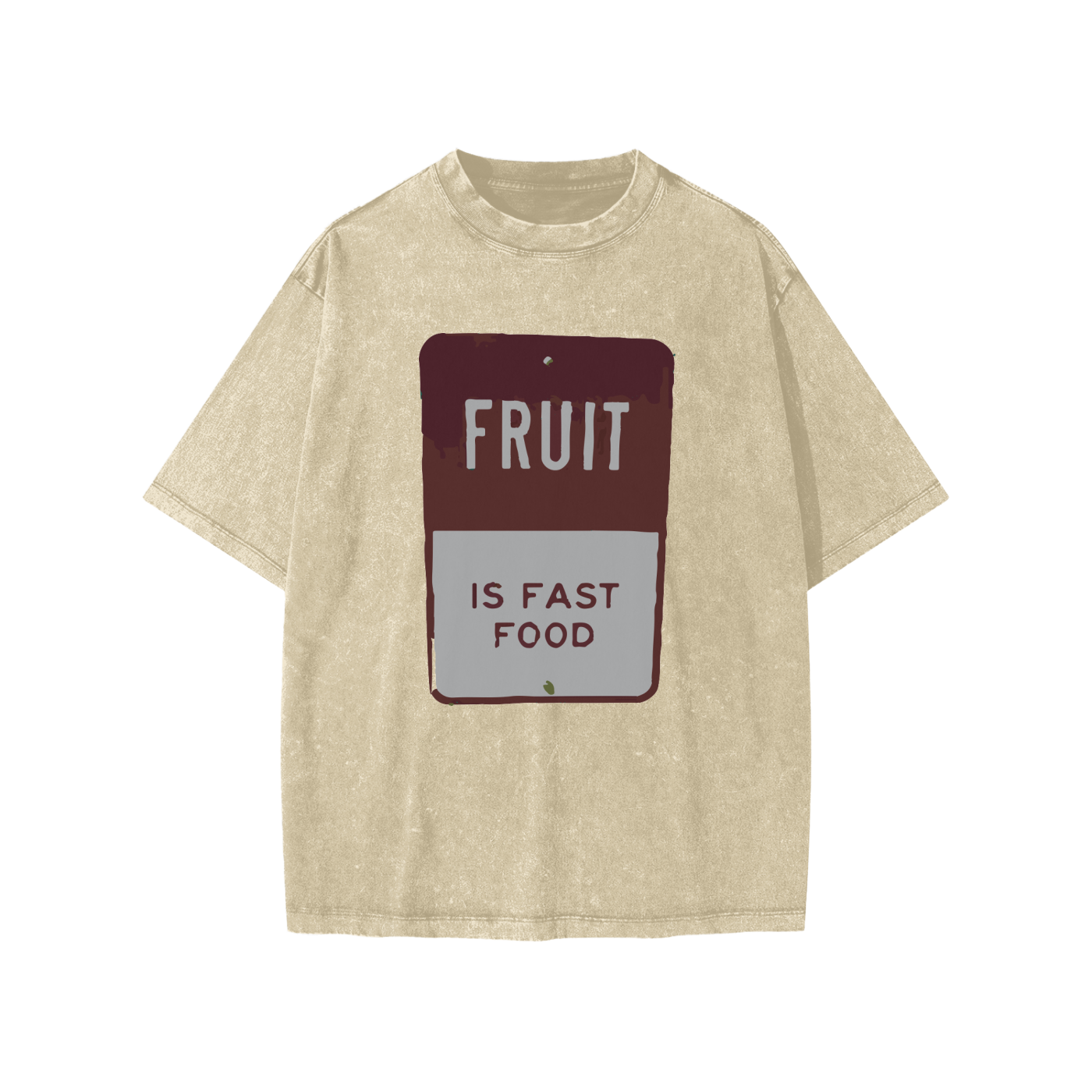 Fast fruit green burger Snow Washed Kids' T-shirt