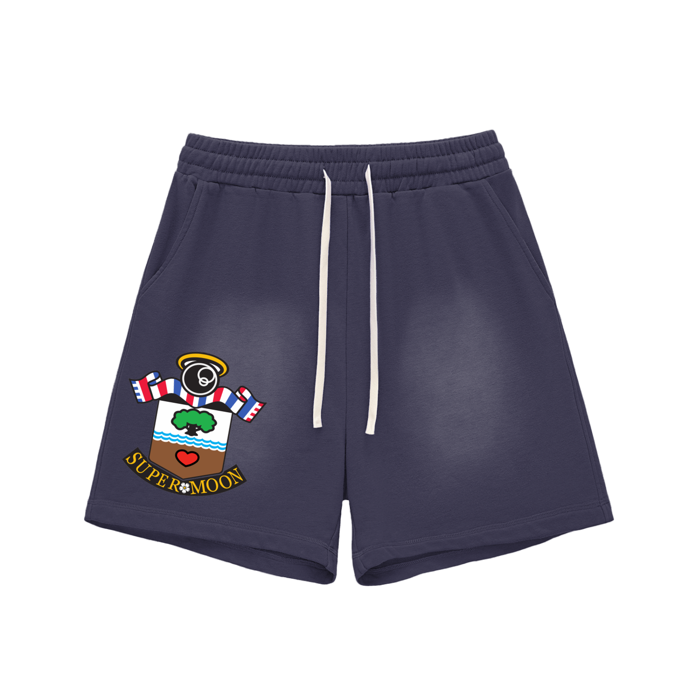 SM CREST RAW EDGE SHORTS