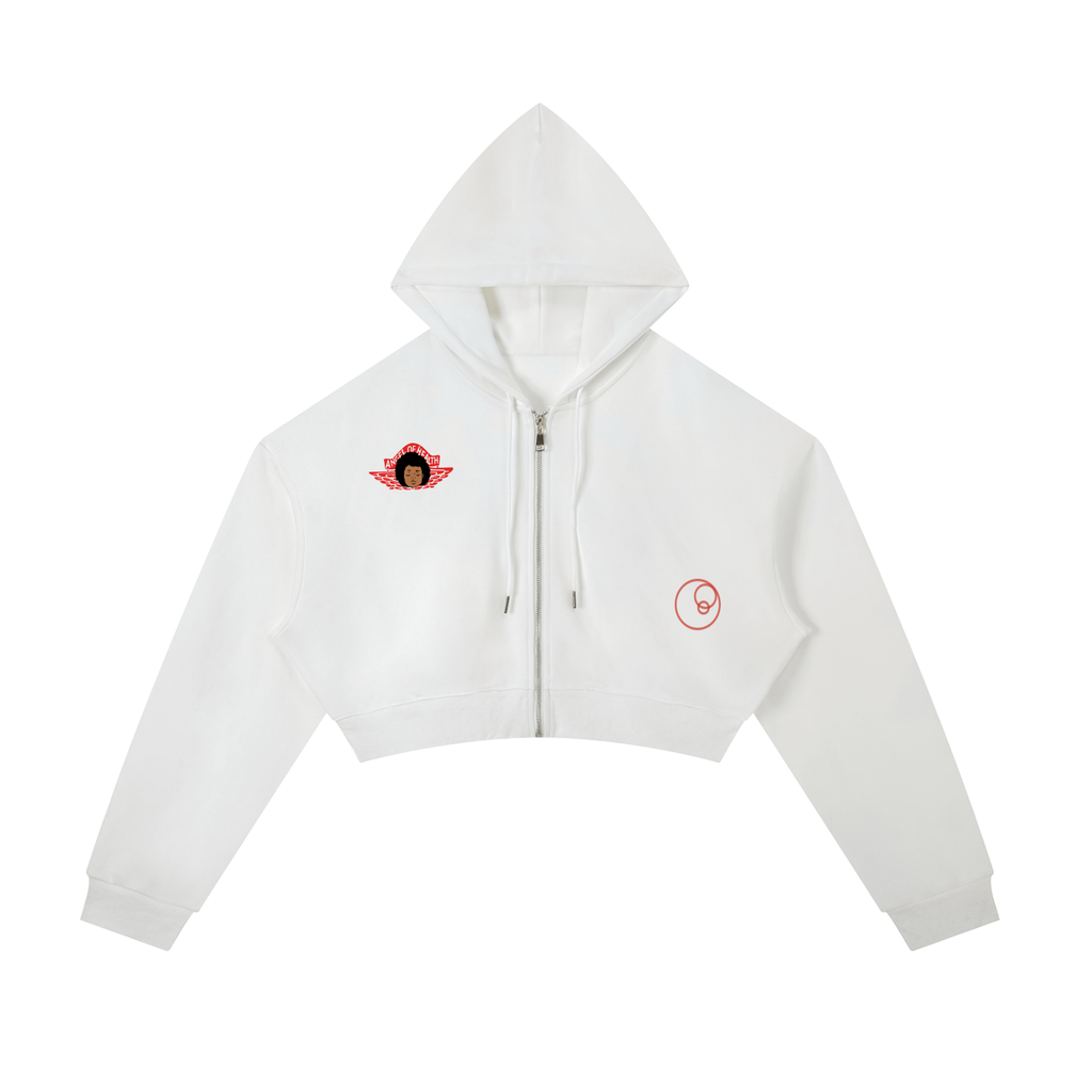 CROPPED ANGEL OF HEALTH  HOODIE