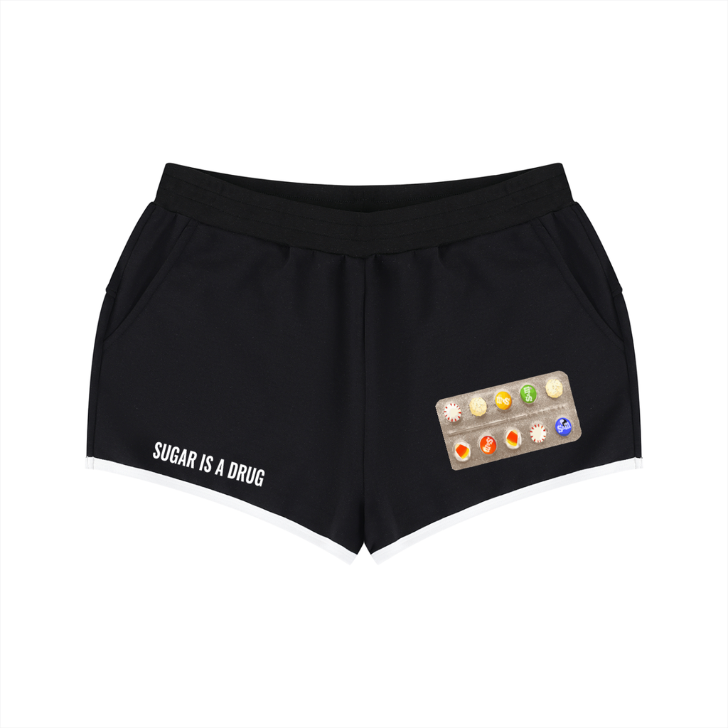 SUGAR IS A DRUG BOOTY SHORTS