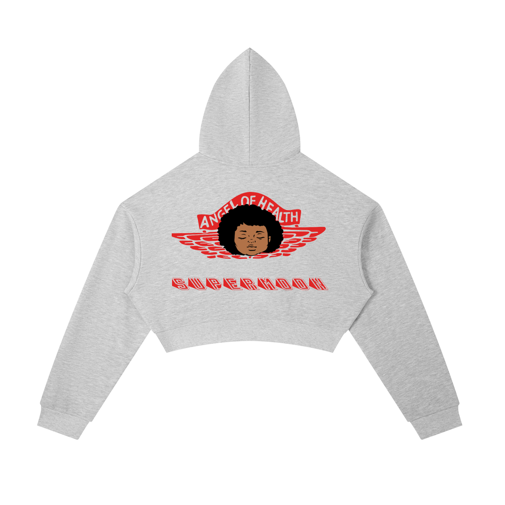 CROPPED ANGEL OF HEALTH  HOODIE