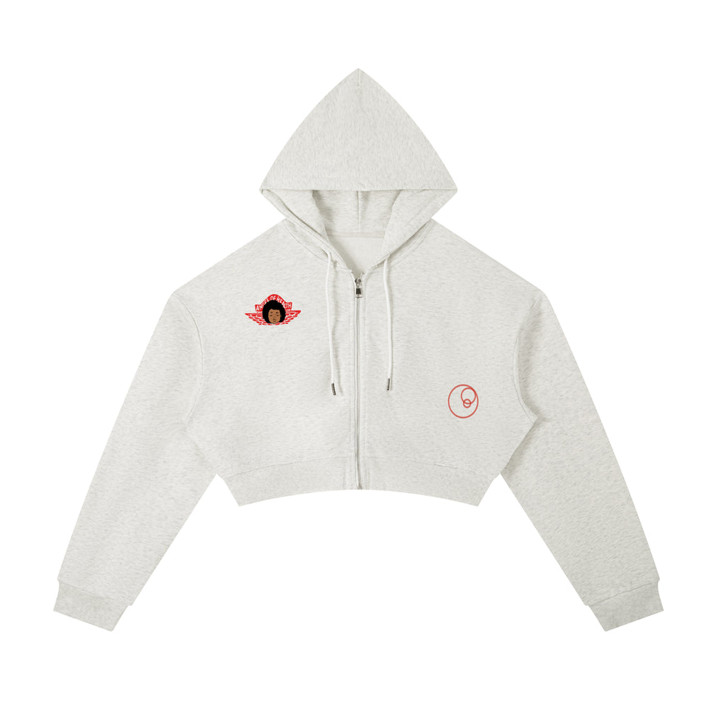 CROPPED ANGEL OF HEALTH  HOODIE