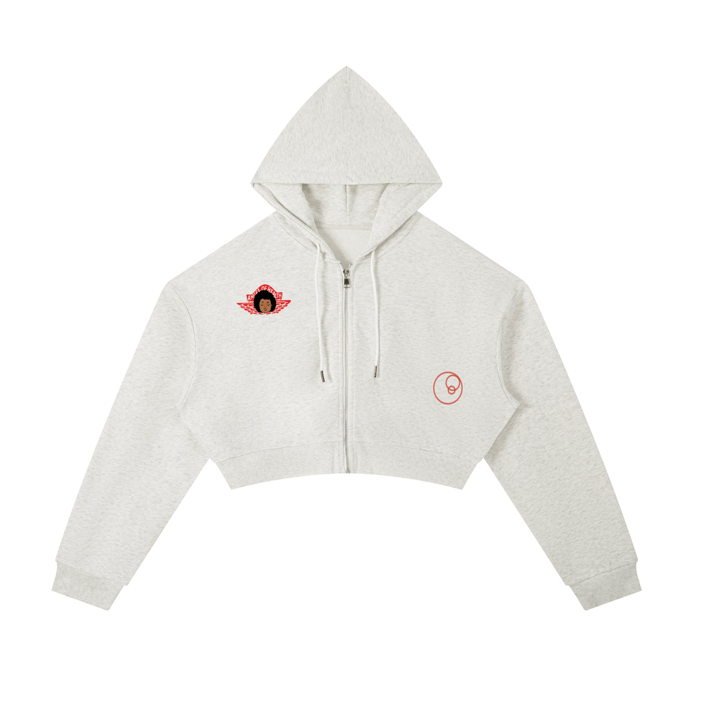 CROPPED ANGEL OF HEALTH  HOODIE