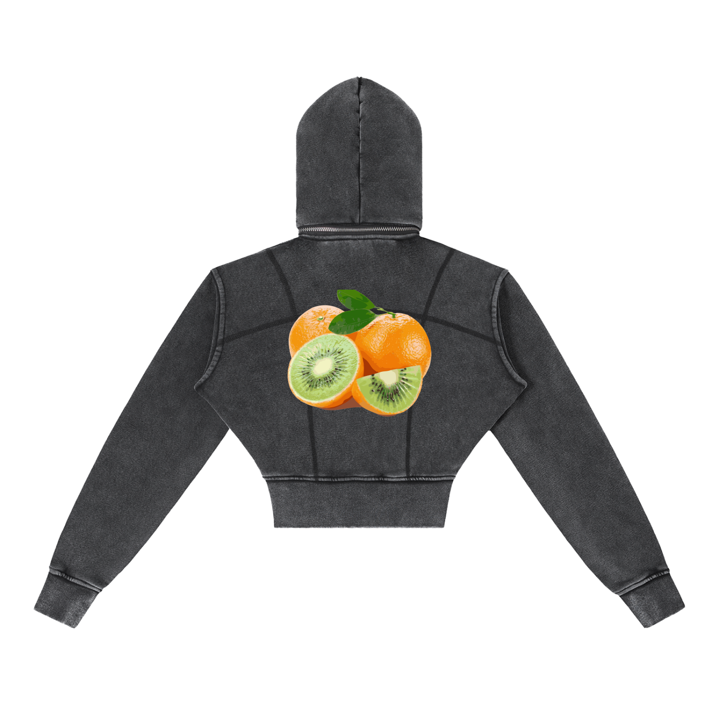 GMO ORANGES CROP HOODIE