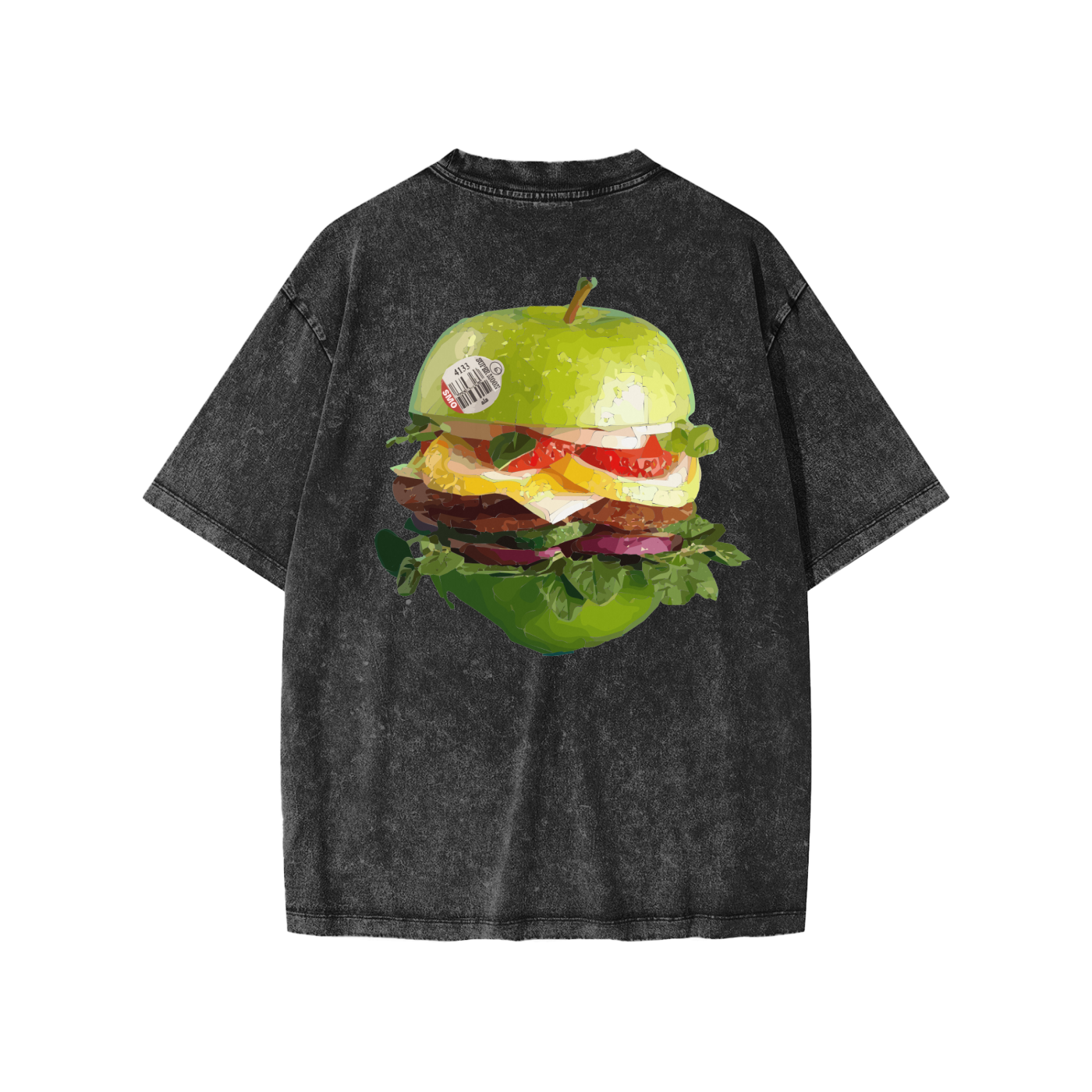 Fast fruit green burger Snow Washed Kids' T-shirt