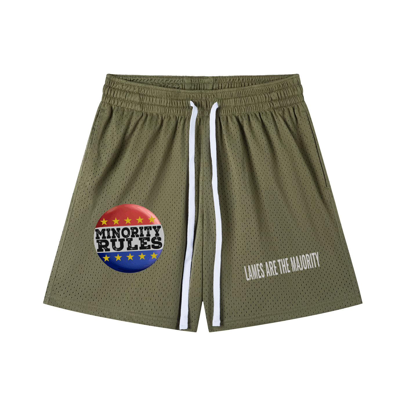 MINORITY RULES GYM SHORTS