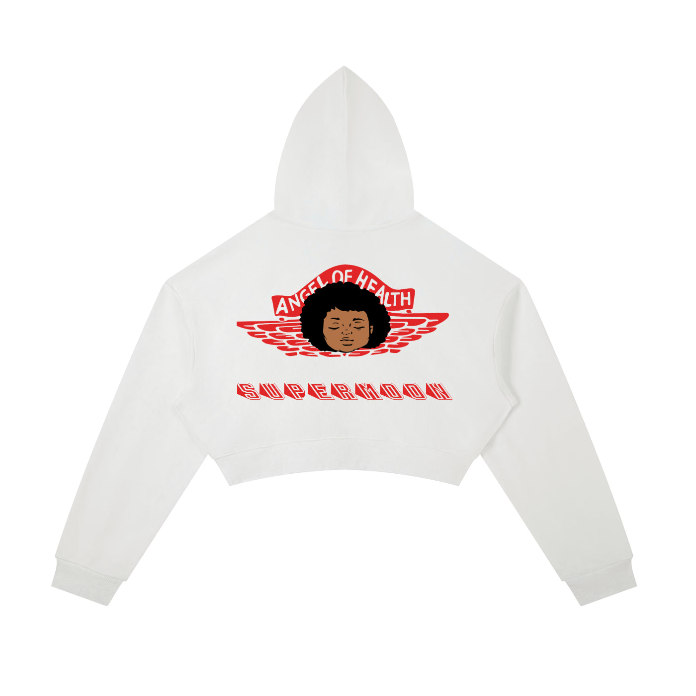 CROPPED ANGEL OF HEALTH  HOODIE