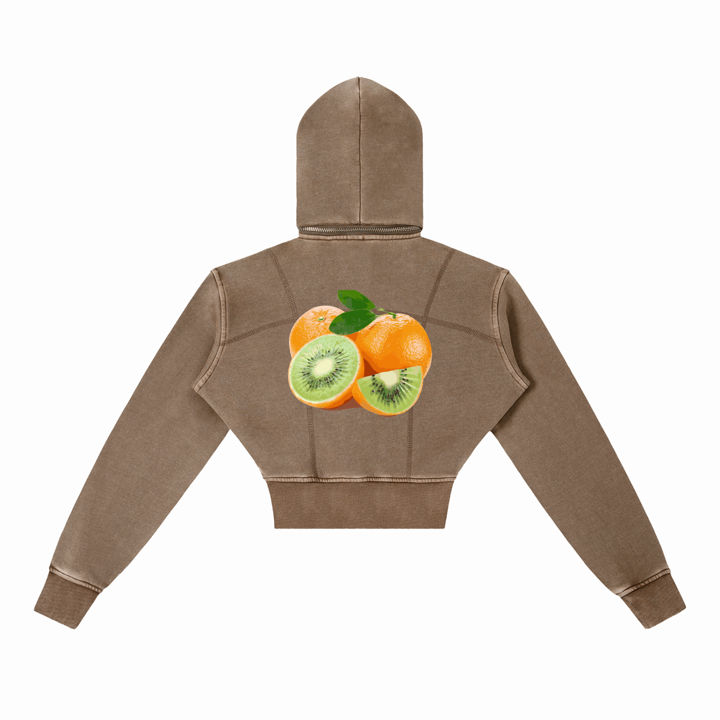 GMO ORANGES CROP HOODIE