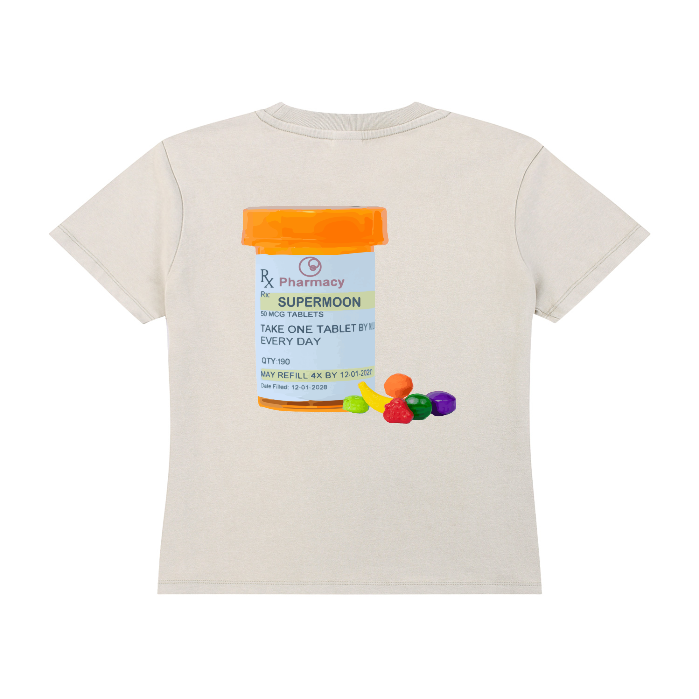 CANDY SCRIPT WOMANS TEE