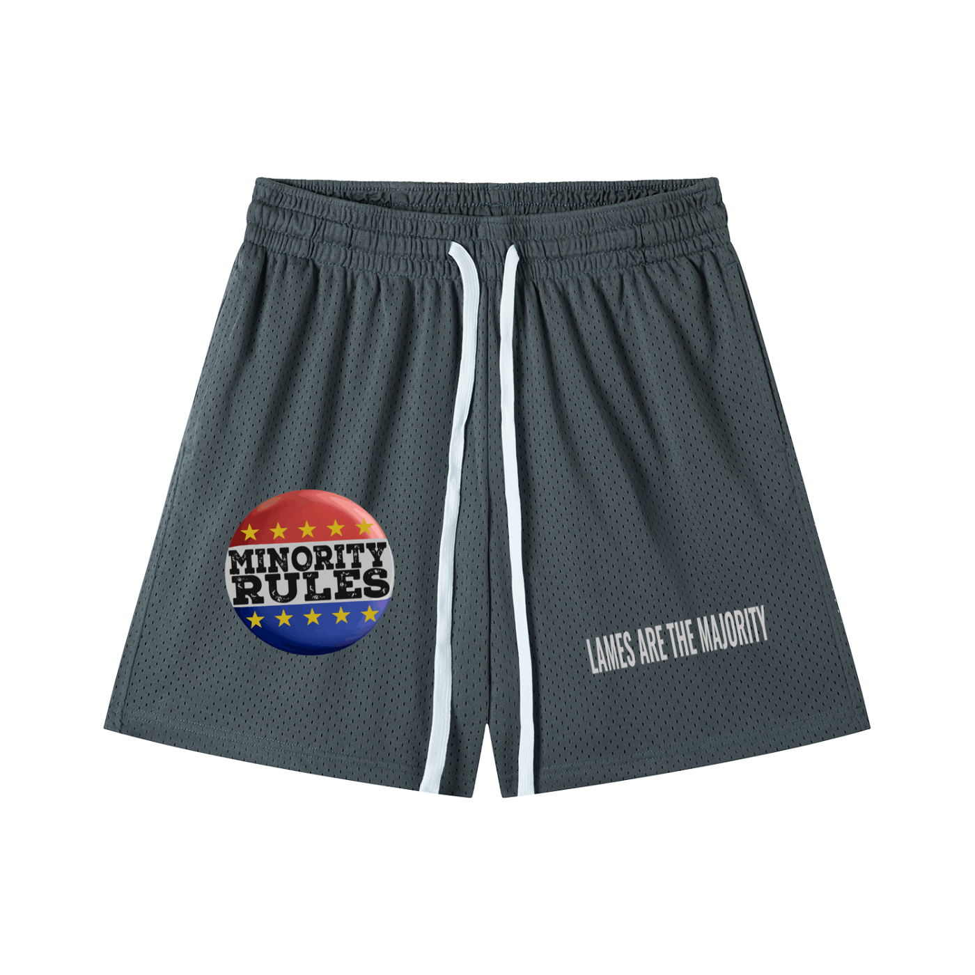 MINORITY RULES GYM SHORTS