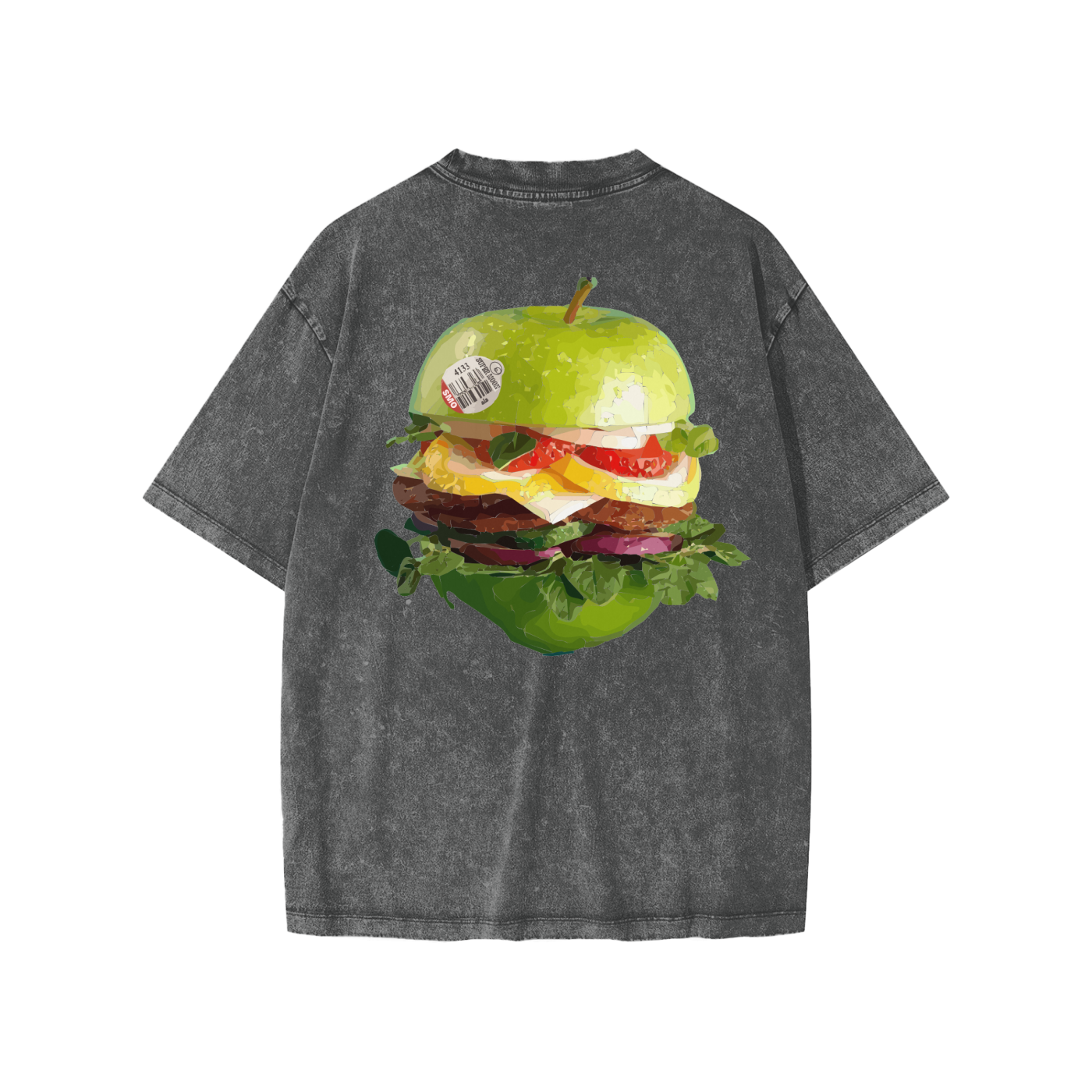 Fast fruit green burger Snow Washed Kids' T-shirt