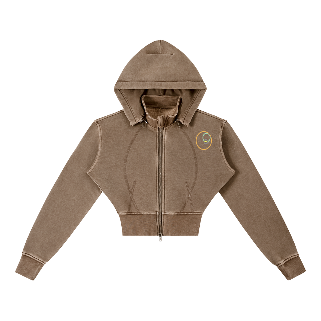 GMO ORANGES CROP HOODIE