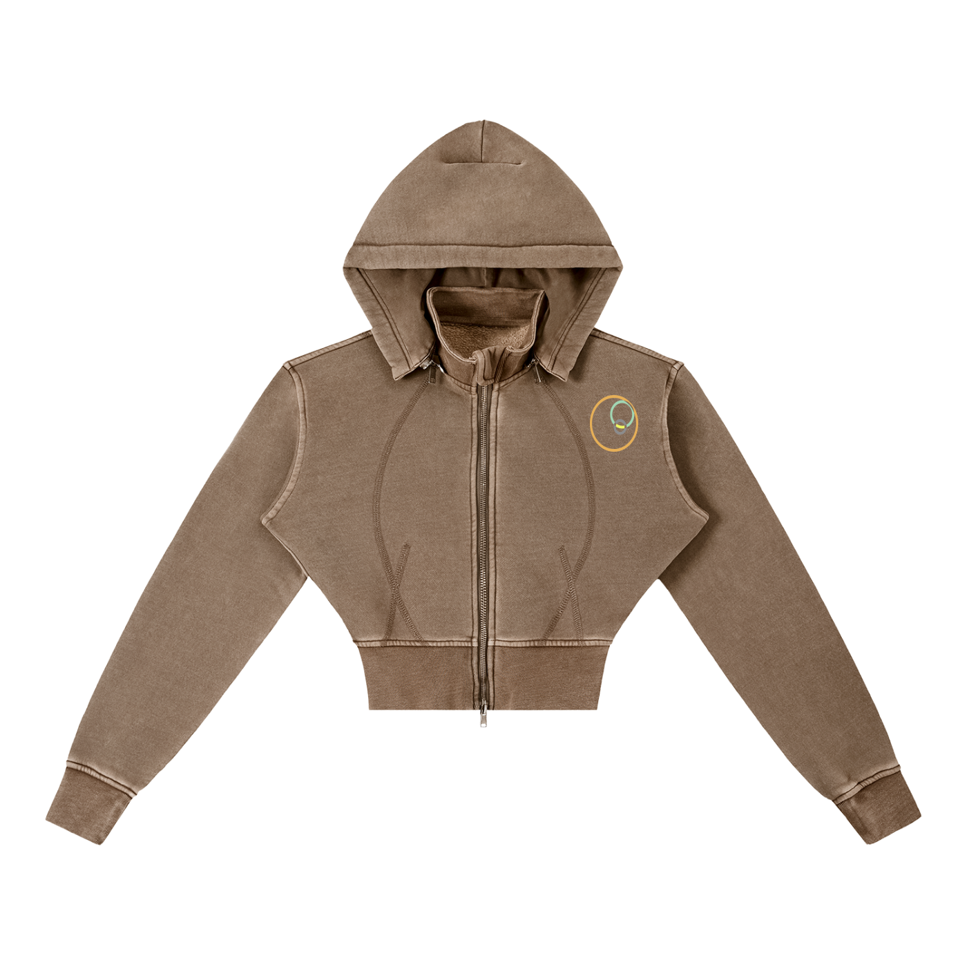 GMO ORANGES CROP HOODIE