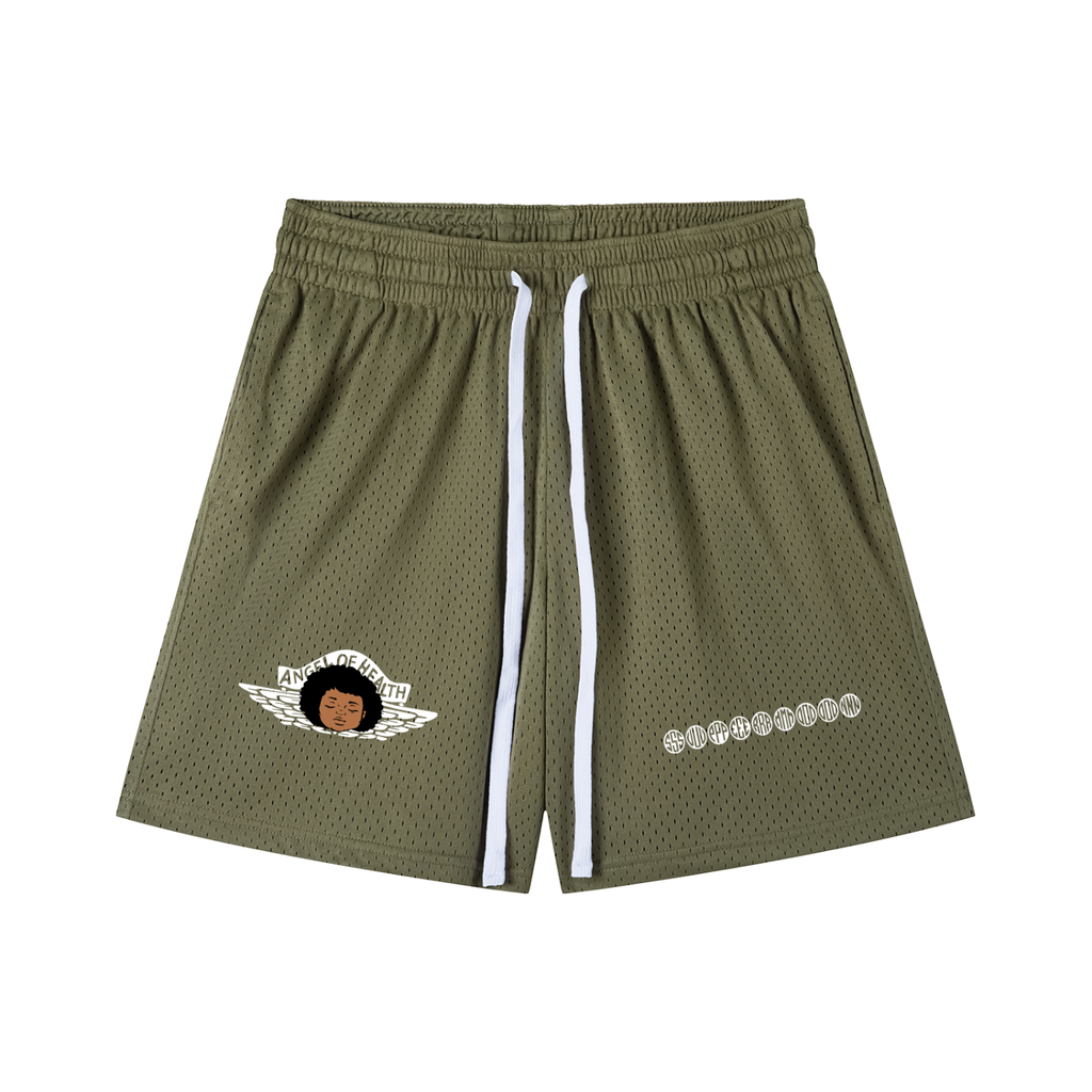 ANGEL OF HEALTH GYM SHORTS