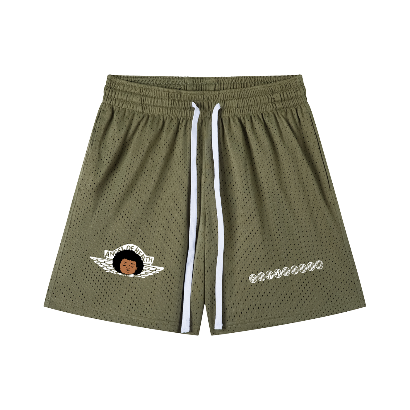 ANGEL OF HEALTH GYM SHORTS