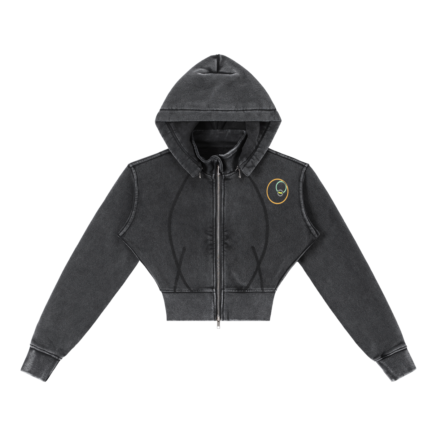 GMO ORANGES CROP HOODIE