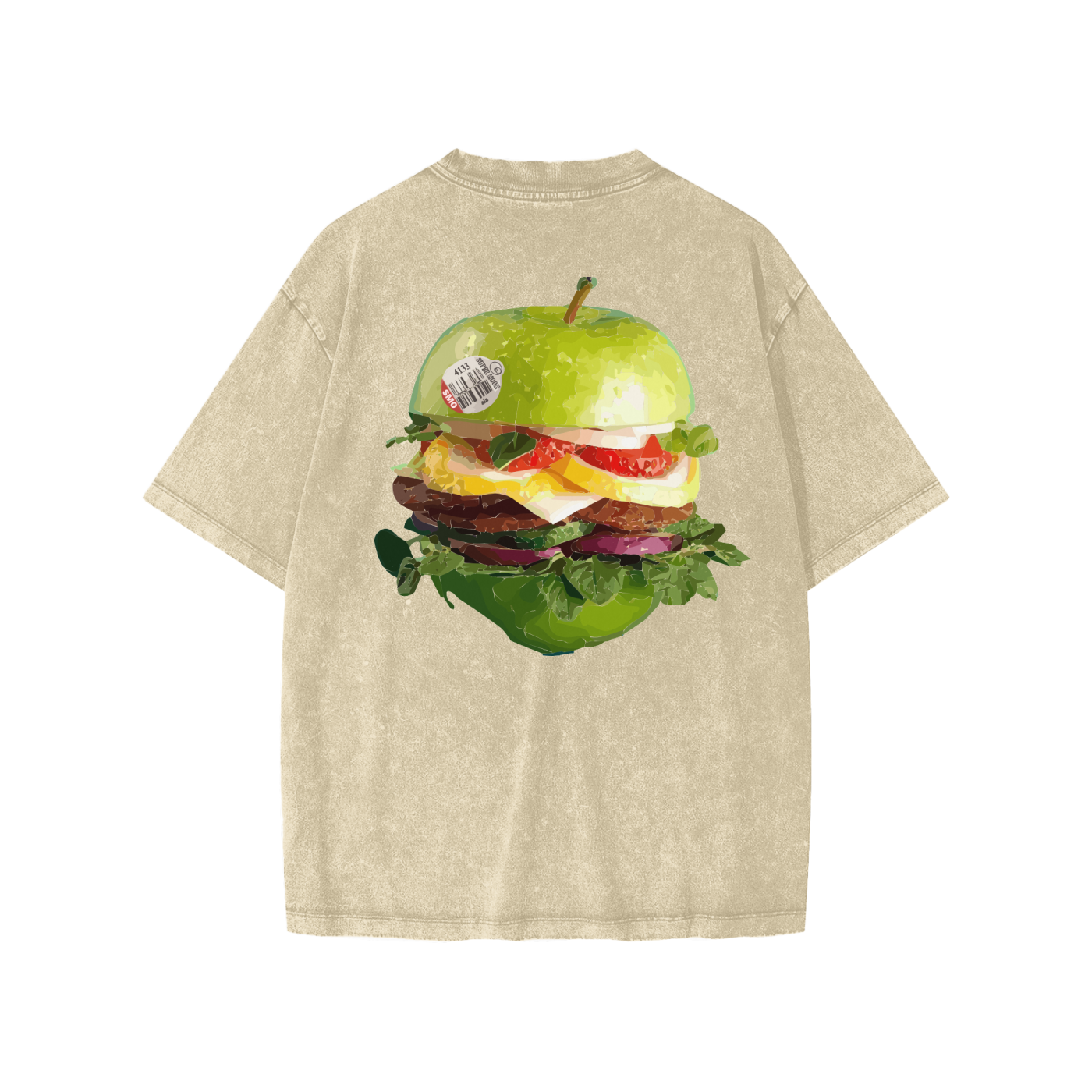 Fast fruit green burger Snow Washed Kids' T-shirt