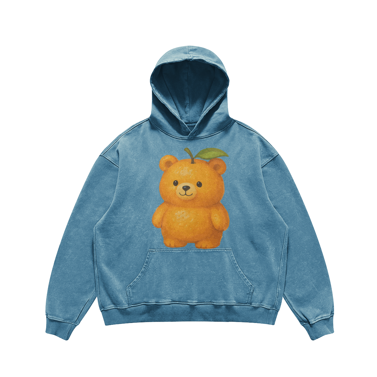 ORANGE BEAR HOODIE*